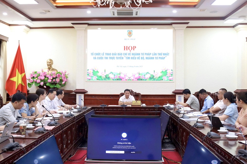 Ngày 20/8 dự kiến trao Giải báo chí toàn quốc về ngành Tư pháp lần thứ nhất